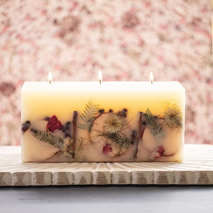 Spicy Apple Brick Botanical Candle-Brick Botanical Candle 2 of 3