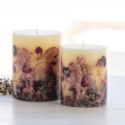 Blackberry + Oud Small Round Botanical Candle