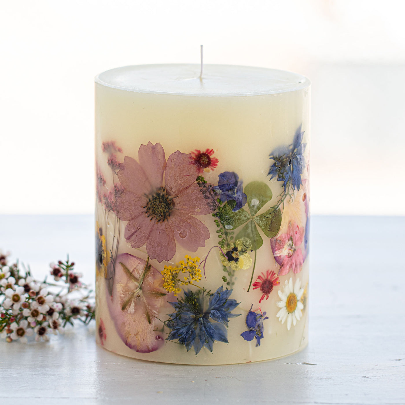 Moroccan Rose Small Round Botanical Candle