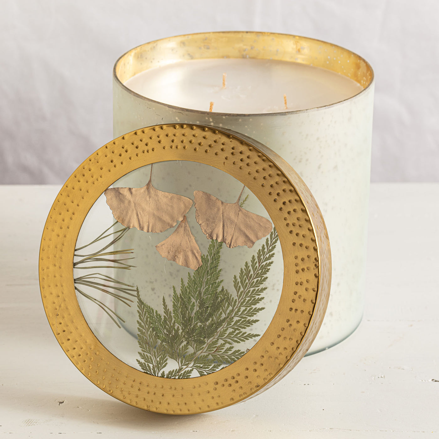 Forest XL Pressed Floral Candle