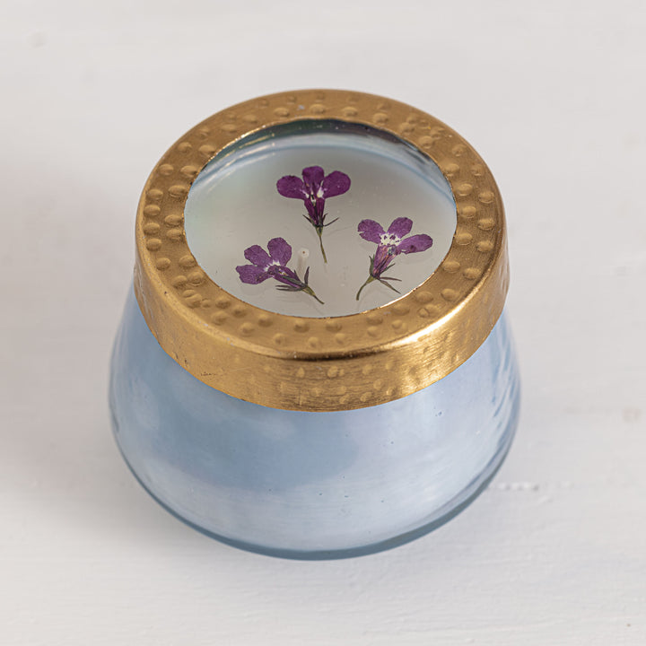 Berry Fig Small Watercolor Pressed Floral Candle-Pressed Floral Candles 3 of 4