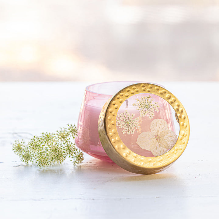 Luna Flower Small Watercolor Pressed Floral Candle-Pressed Floral Candles 2 of 4