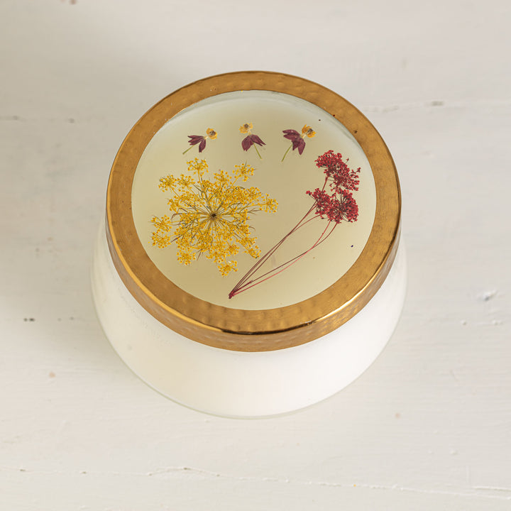 Spicy Apple Large Pressed Floral Candle-Pressed Floral Candles 5 of 5