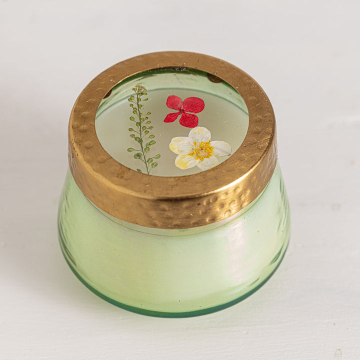 Tomato Vine Small Watercolor Pressed Floral Candle-Pressed Floral Candles 3 of 4