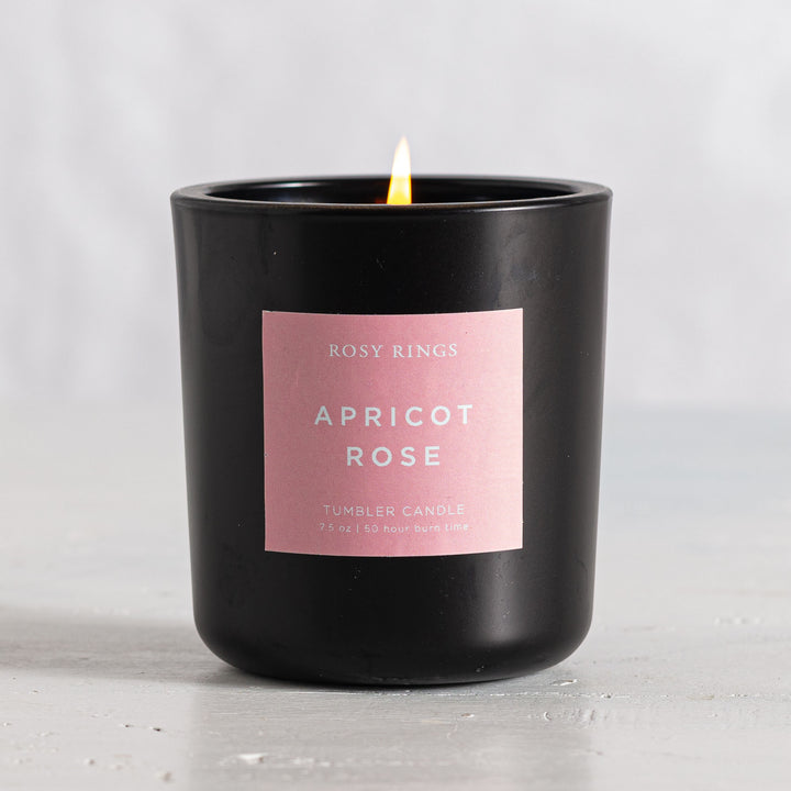 Apricot Rose Boxed Glass Tumbler Candle-Tumbler Candle 4 of 4