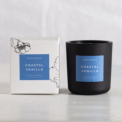 Coastal Vanilla Boxed Glass Tumbler Candle