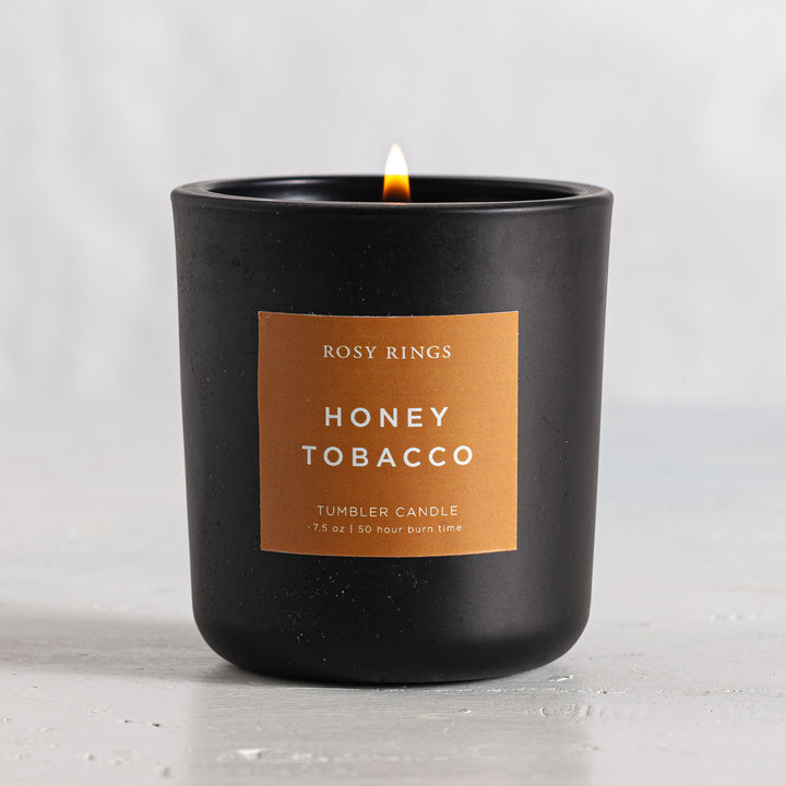 Honey Tobacco Boxed Glass Tumbler Candle-Tumbler Candle 4 of 4