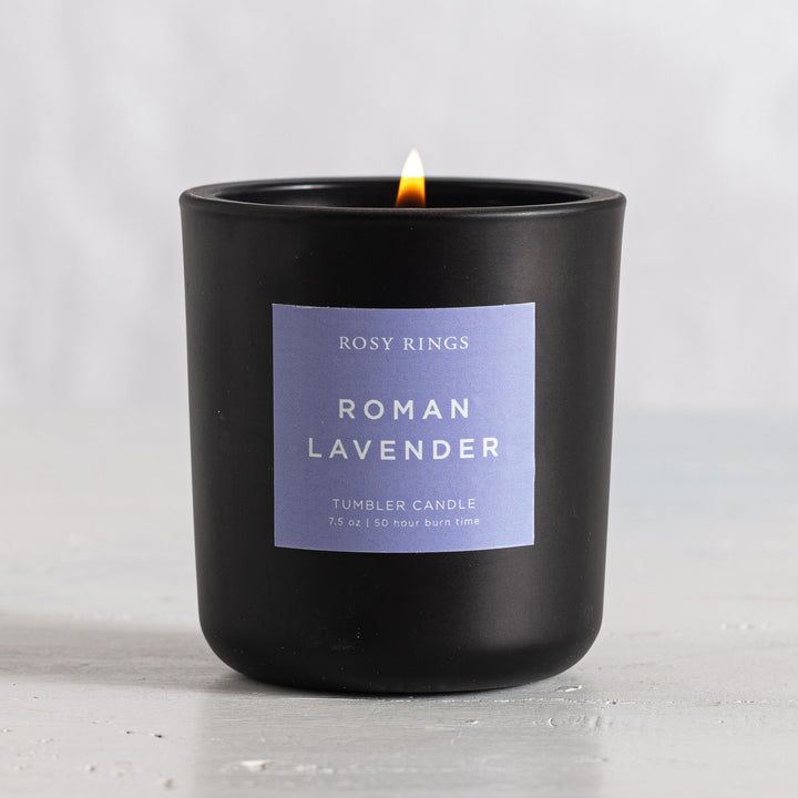 Roman Lavender Boxed Glass Tumbler Candle-Tumbler Candle 4 of 4