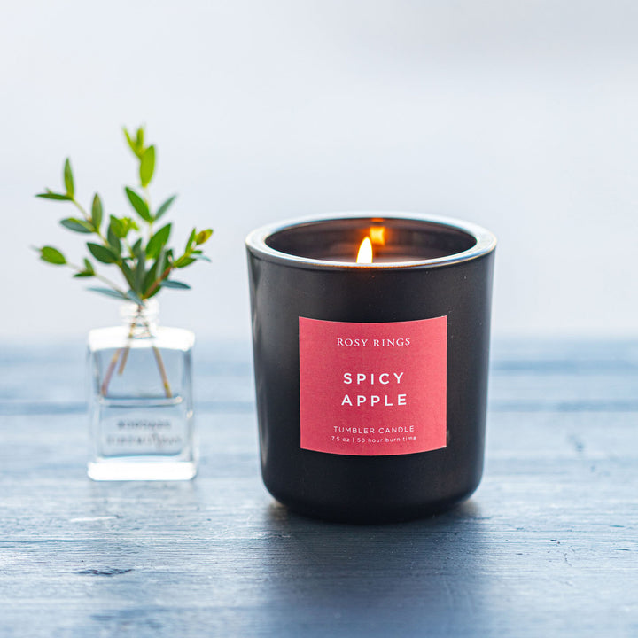 Spicy Apple Boxed Glass Tumbler Candle-Tumbler Candle 2 of 4