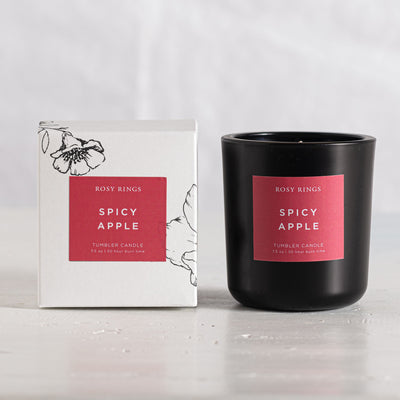 Spicy Apple Boxed Glass Tumbler Candle