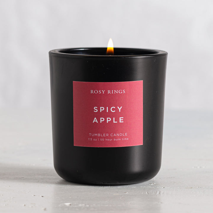 Spicy Apple Boxed Glass Tumbler Candle-Tumbler Candle 4 of 4