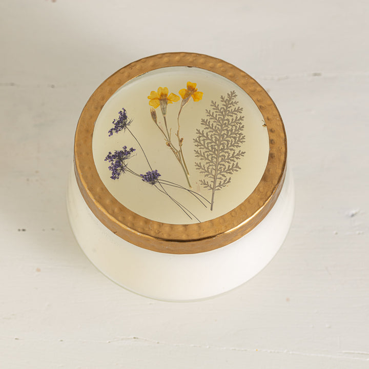 Roman Lavender Large Pressed Floral Candle-Pressed Floral Candles 3 of 3