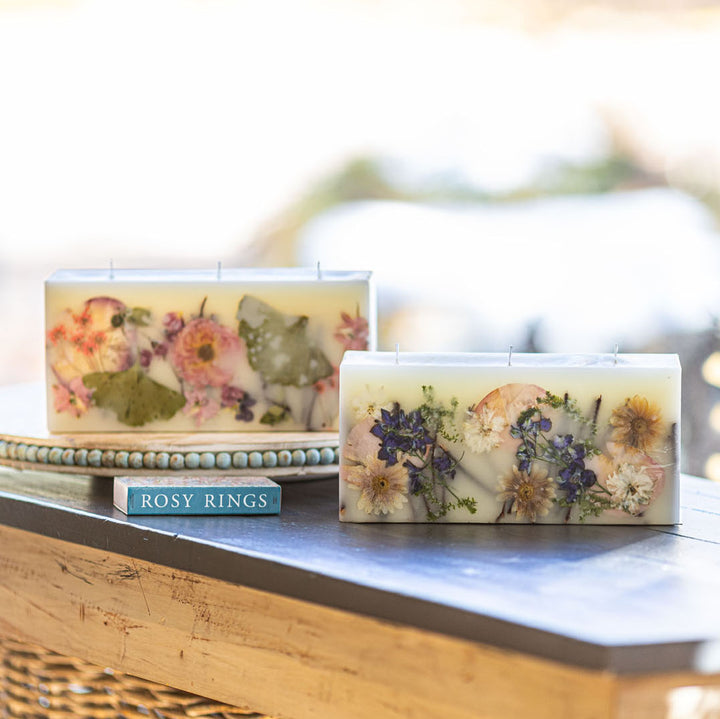 Blushing Rosewood Brick Botanical Candle-Brick Botanical Candle 3 of 3