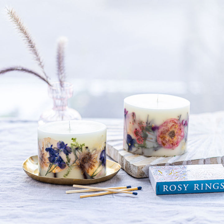 Blushing Rosewood Petite Oval Botanical Candle-Petite Botanical Candle 3 of 5
