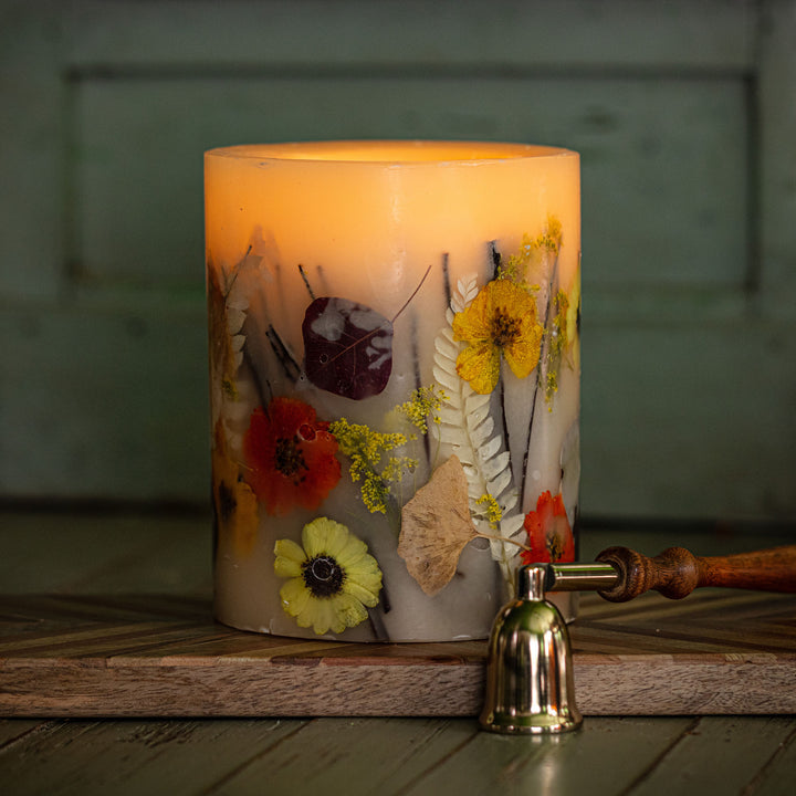 Honey Tobacco Small Round Botanical Candle-Small Botanical Candle 3 of 4