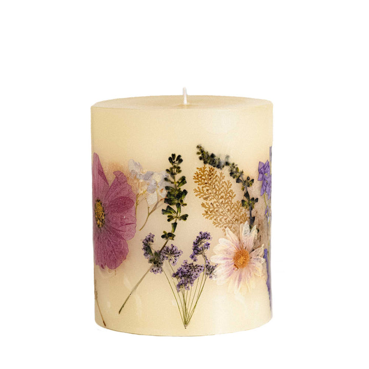 Roman Lavender Small Round Botanical Candle-Small Botanical Candle 1 of 5