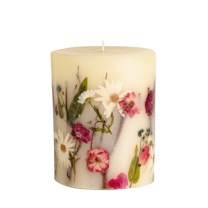 Apricot Rose Medium Round Botanical Candle-Medium Botanical Candle 1 of 5