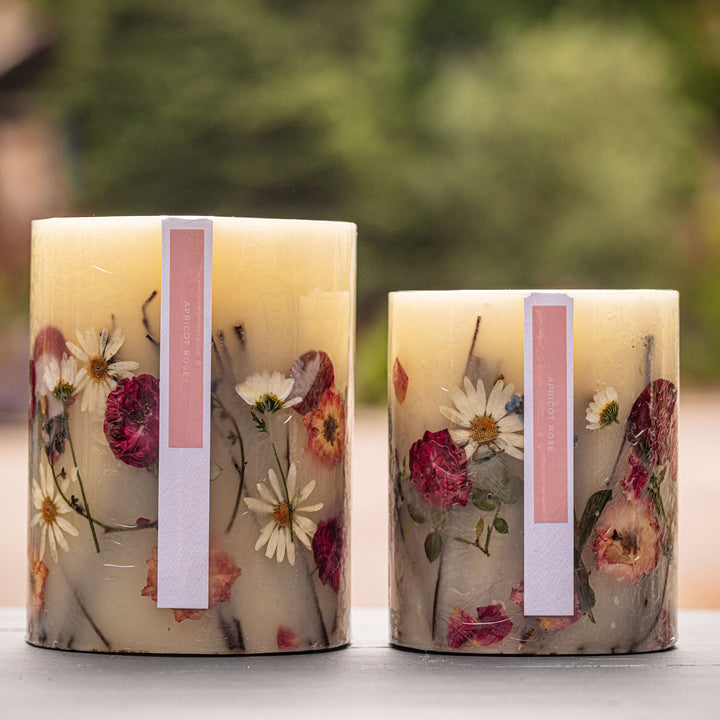 Apricot Rose Small Round Botanical Candle-Small Botanical Candle 4 of 4