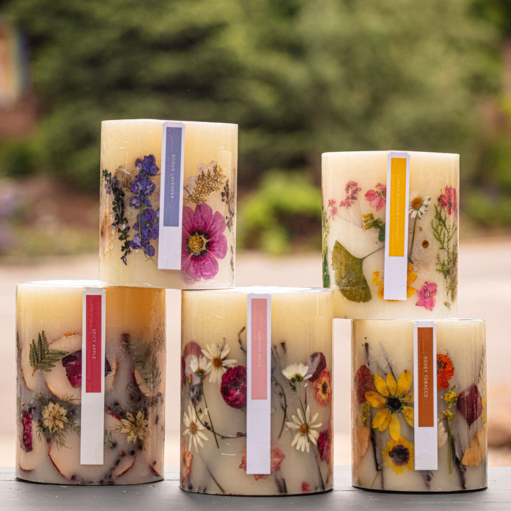 Honey Tobacco Small Round Botanical Candle-Small Botanical Candle 4 of 4