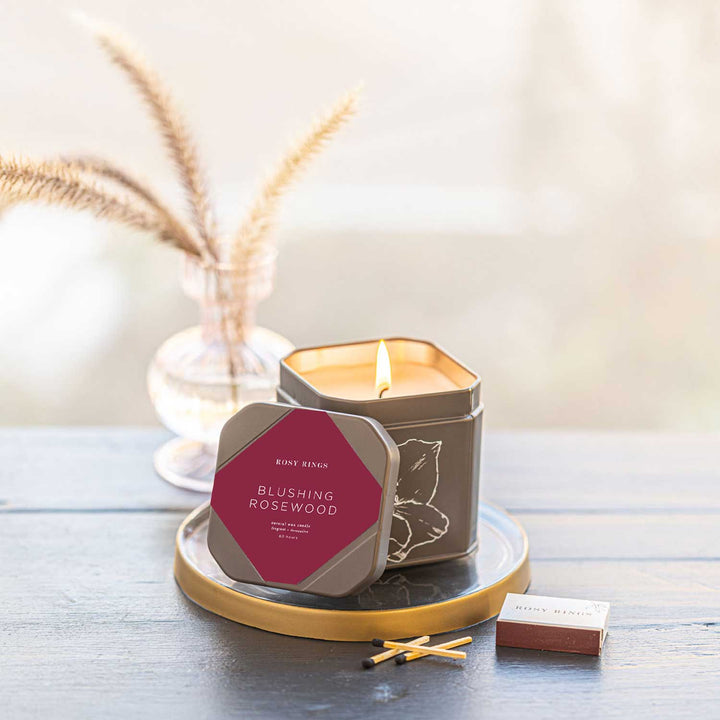 Blushing Rosewood Signature Tin-Signature Tin Candle 2 of 4