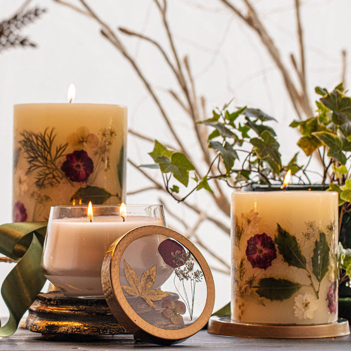 Winterberry Frost Medium Round Botanical Candle-Medium Botanical Candle 5 of 7
