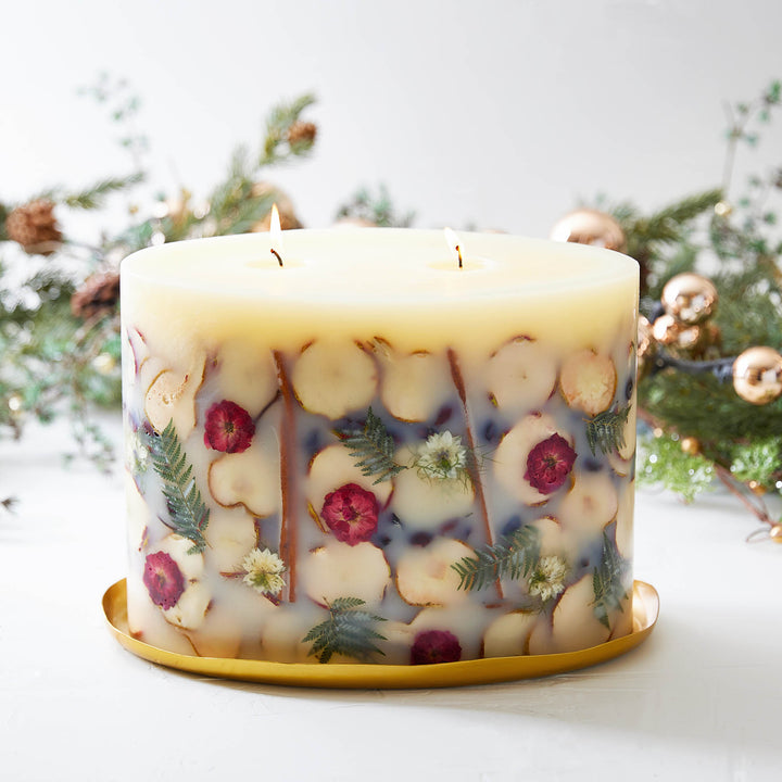 Spicy Apple Oval Botanical Candle-Oval Botanical Plate 3 of 4