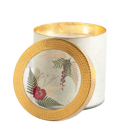 Spicy Apple XL Pressed Floral Candle