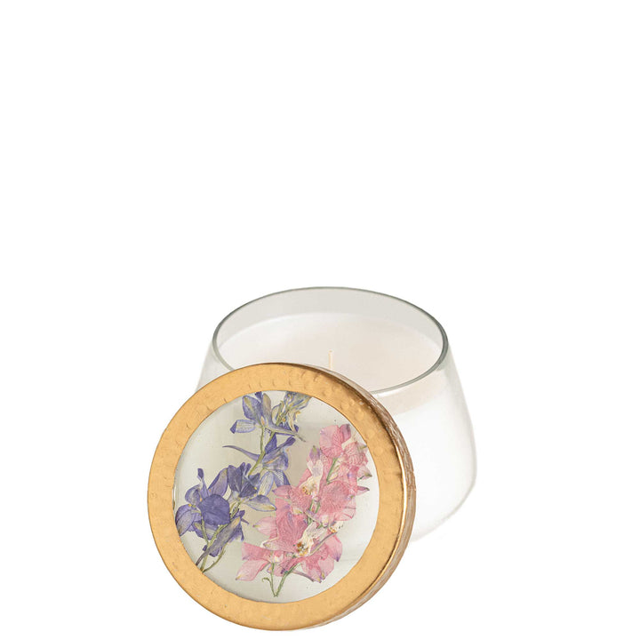 Roman Lavender Medium Pressed Floral Candle-Pressed Floral Candles 1 of 8