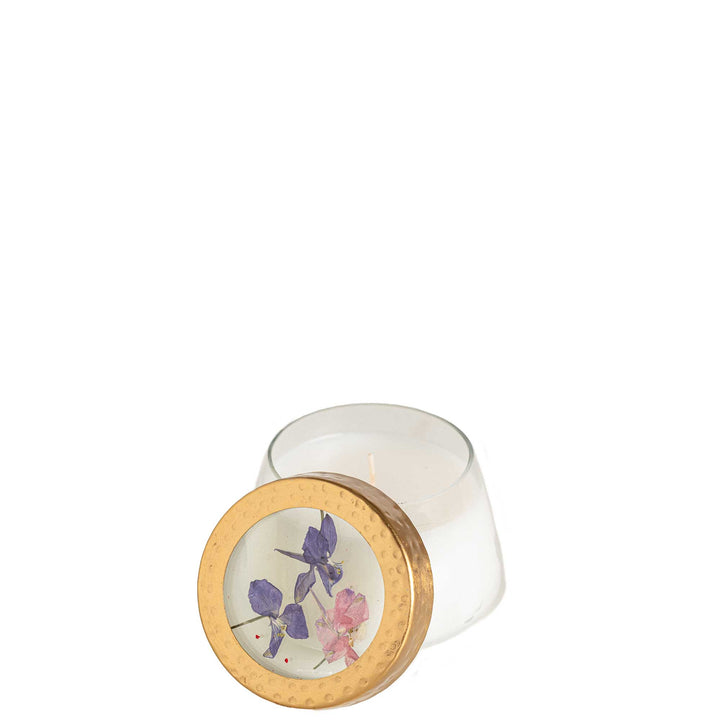 Roman Lavender Small Pressed Floral Candle-Pressed Floral Candles 1 of 8