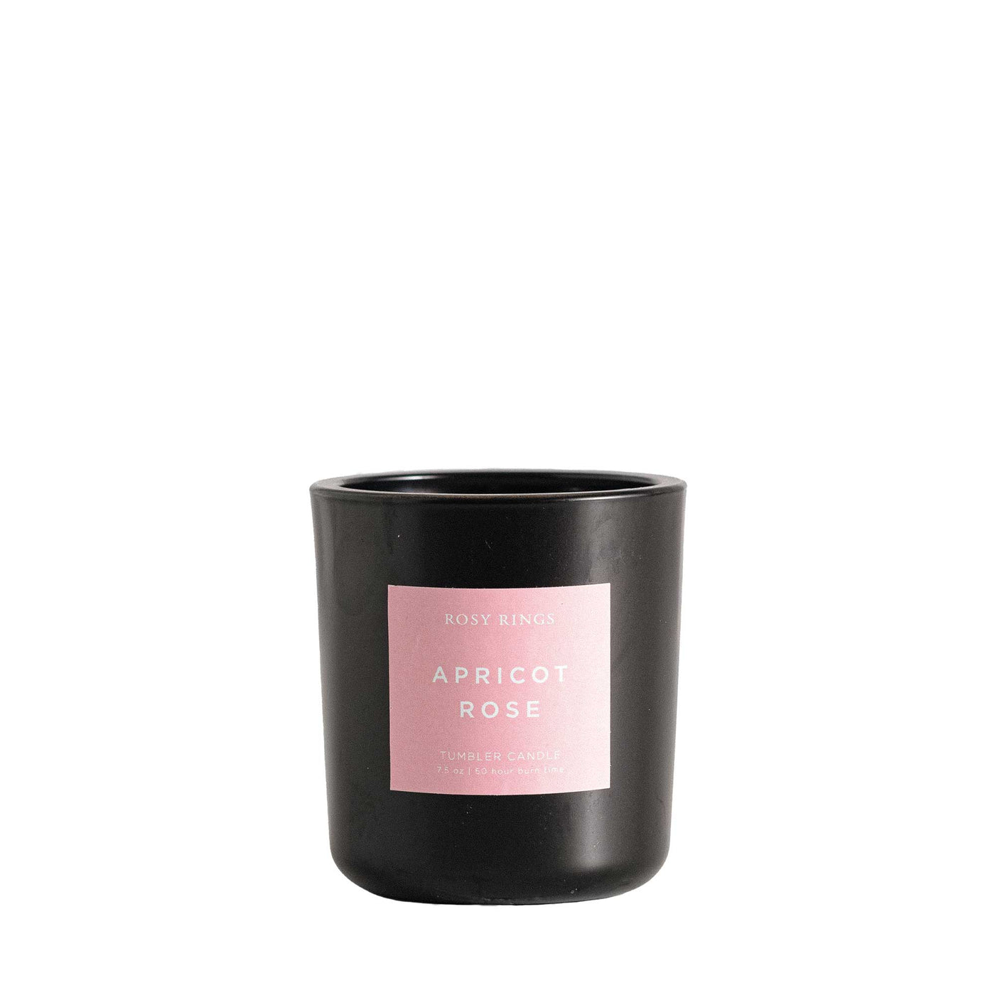 Apricot Rose Boxed Glass Tumbler Candle