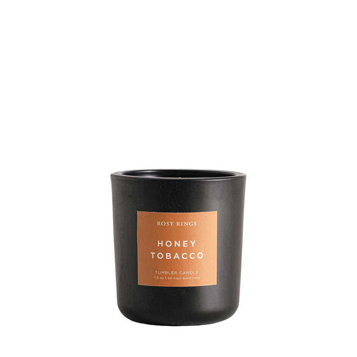 Honey Tobacco Boxed Glass Tumbler Candle-Tumbler Candle 1 of 4