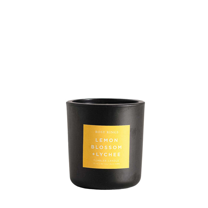 Lemon Blossom Boxed Glass Tumbler Candle-Tumbler Candle 1 of 4