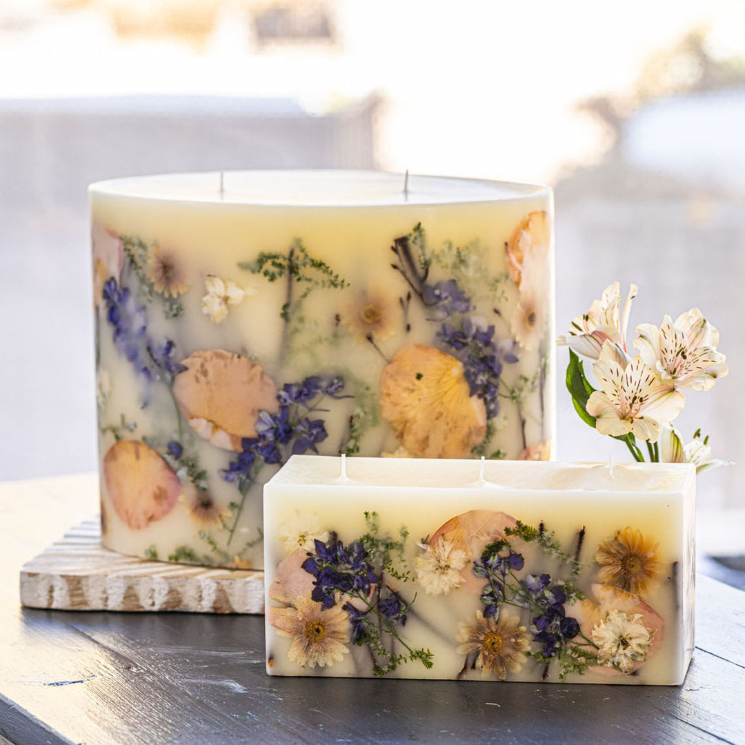 Vanilla Rain Oval Botanical Candle-Oval Botanical Plate