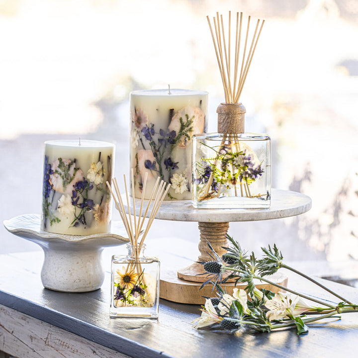 Vanilla Rain Small Round Botanical Candle-Small Botanical Candle 4 of 5