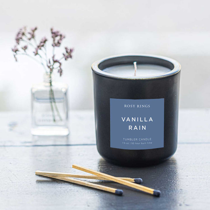 Vanilla Rain Boxed Glass Tumbler Candle-Tumbler Candle 2 of 3