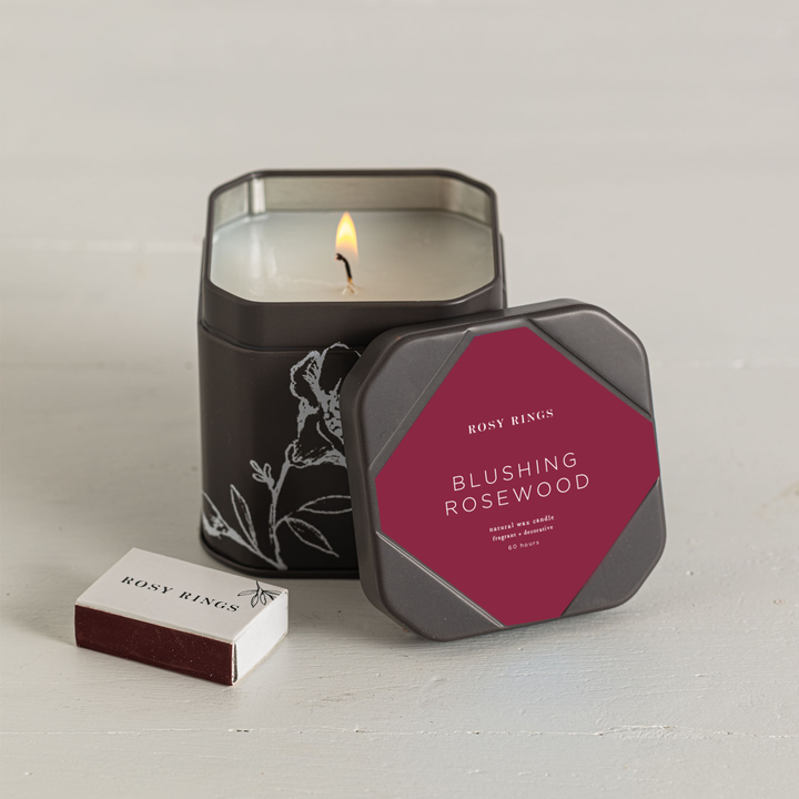Blushing Rosewood Signature Tin-Signature Tin Candle 4 of 4