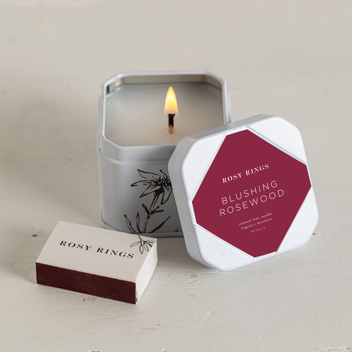 Blushing Rosewood Travel Tin-Travel Tin Candle 4 of 4