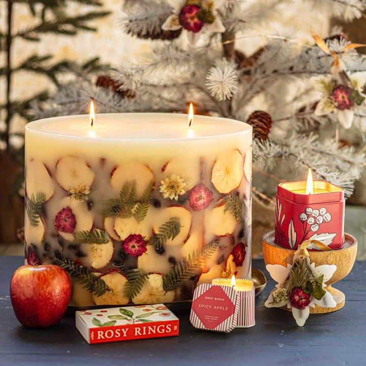 Spicy Apple Oval Botanical Candle-Oval Botanical Plate 2 of 4