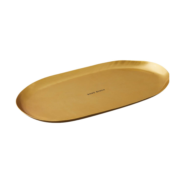 Brick Oval Gold Candle Plate-Candle Plate 6 of 6