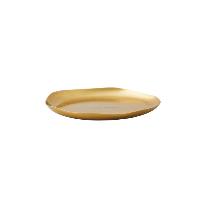 6" Gold Candle Plate for Small and Medium Round Botanical Candles-Candle Plate 1 of 5