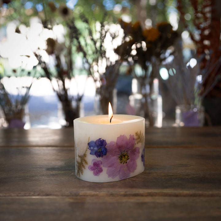 Roman Lavender Petite Oval Botanical Candle-Petite Botanical Candle 3 of 5