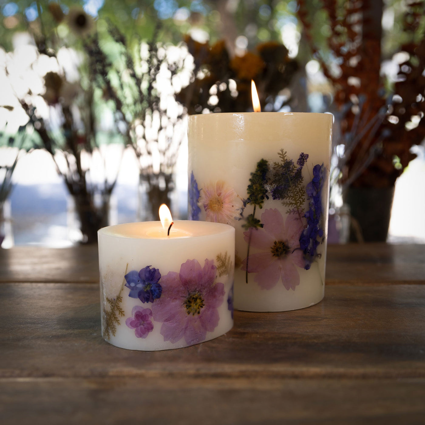 Roman Lavender Petite Oval Botanical Candle