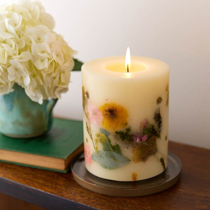 Lemon Blossom Small Round Botanical Candle-Small Botanical Candle 3 of 5