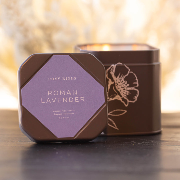 Roman Lavender Signature Tin-Signature Tin Candle 2 of 6