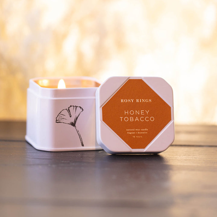 Honey Tobacco Travel Tin-Travel Tin Candle 4 of 9