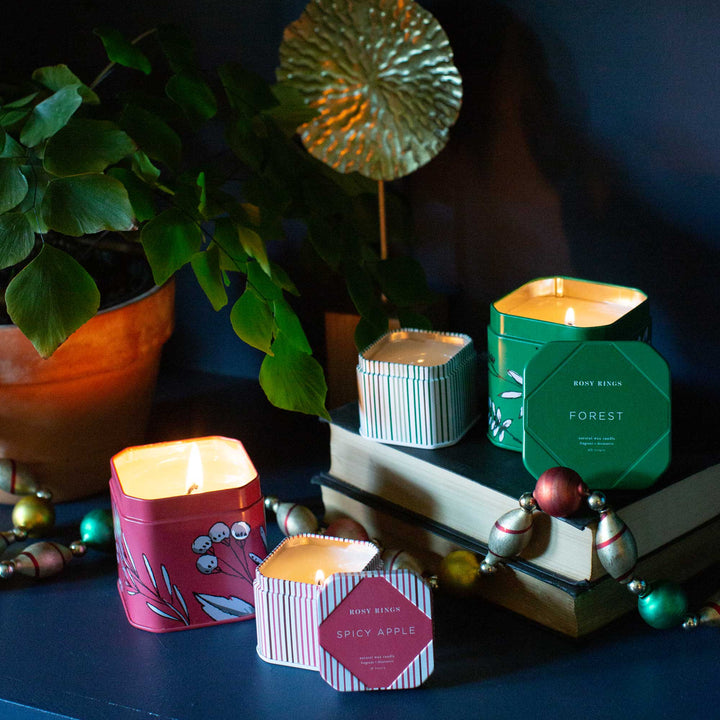 Spicy Apple Red Travel Tin-Travel Tin Candle 2 of 3