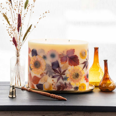 Harvest Pumpkin Oval Botanical Candle