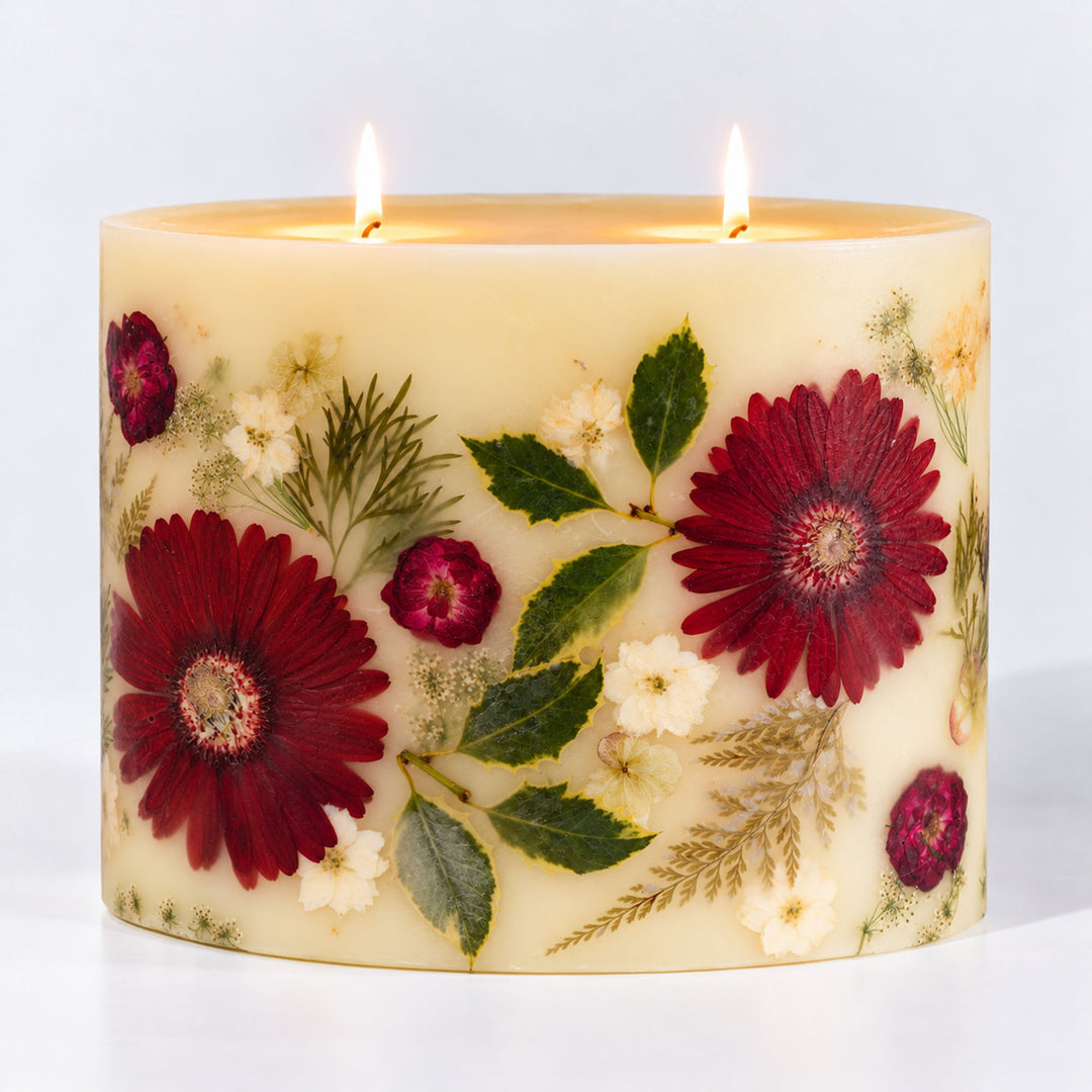 Centerpiece Botanical Candle - Winterberry Frost-Candles