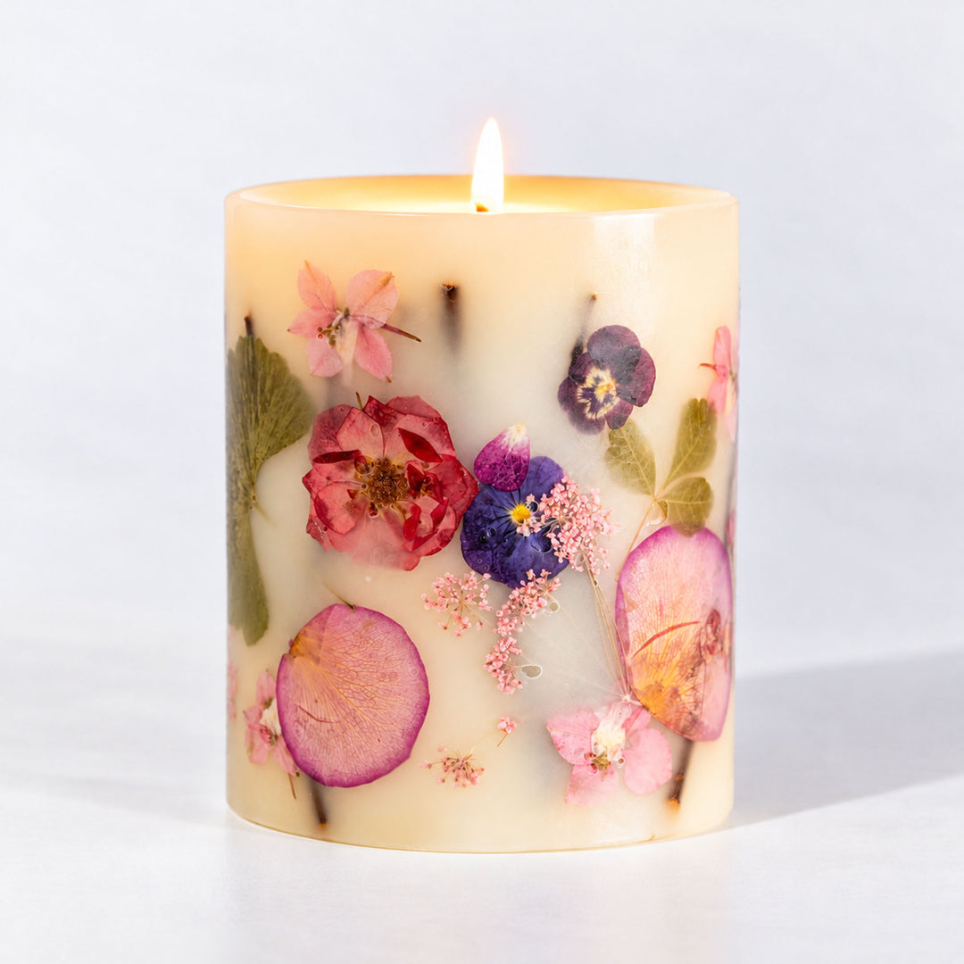 Accent Botanical Candle - Blushing Rosewood-Small Botanical Candle