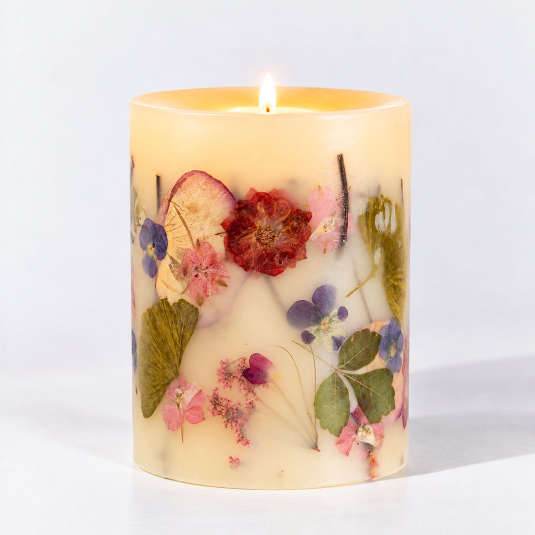 Signature Botanical Candle - Blushing Rosewood-Medium Botanical Candle
